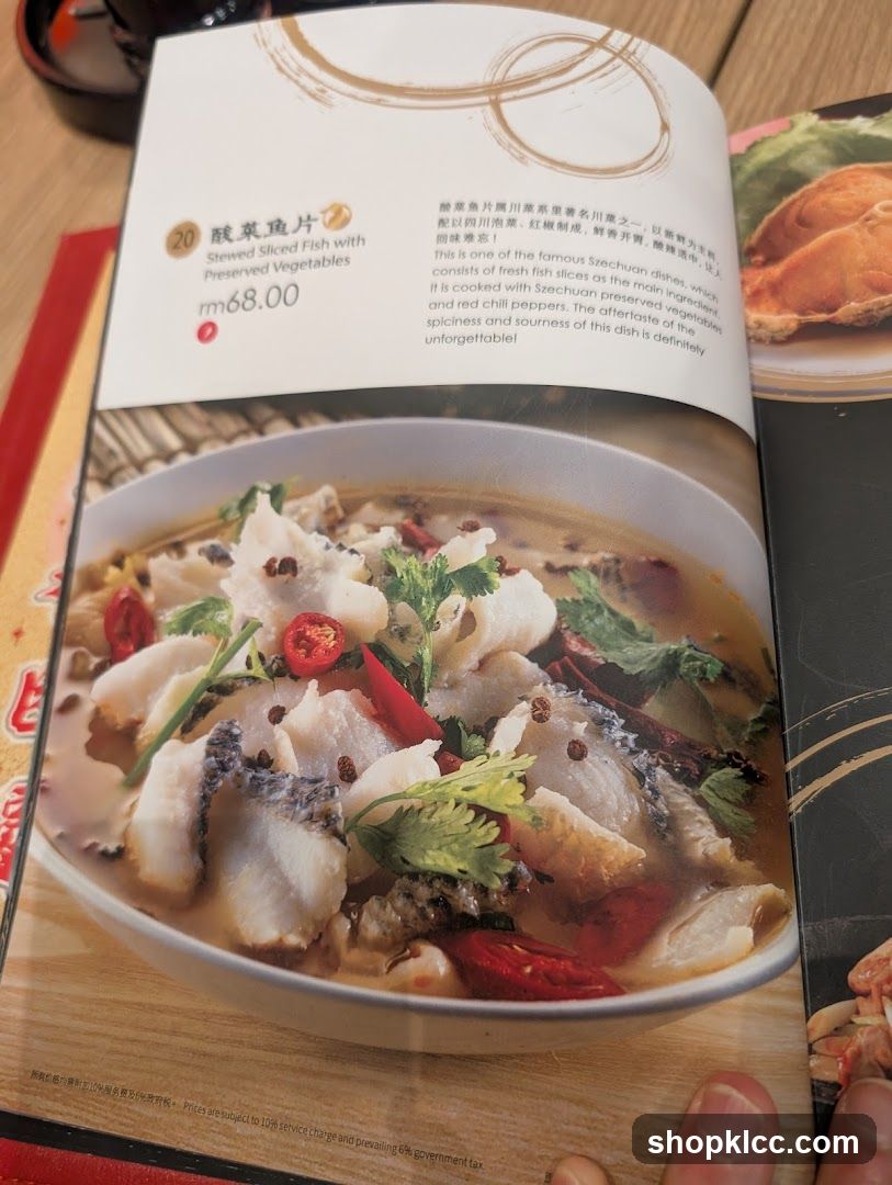 Stewed Sliced Fish with Preserved Vegetables