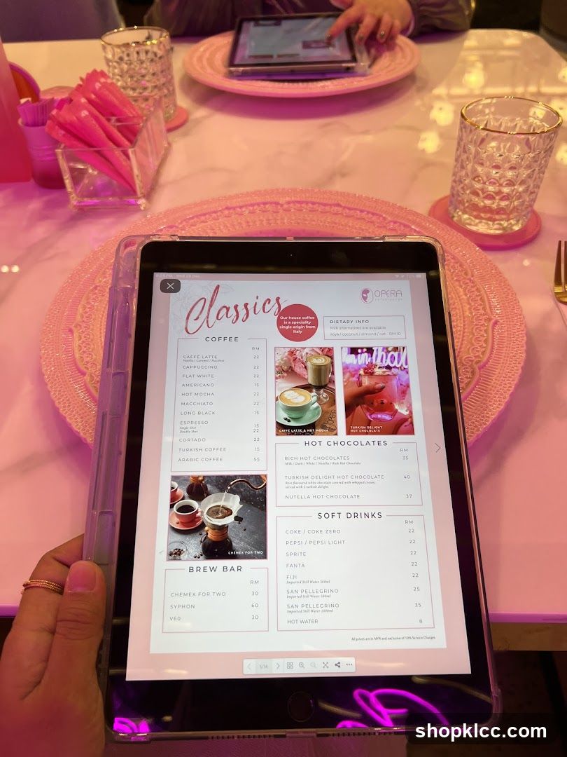Classics Menu