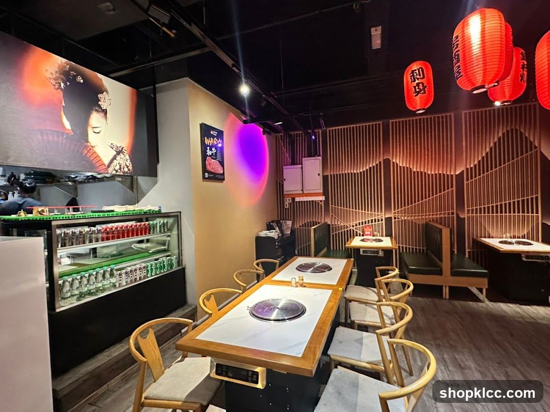 Restaurant Interior with Japanese Decor