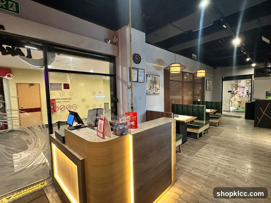 Restaurant Interior with Booth Seating