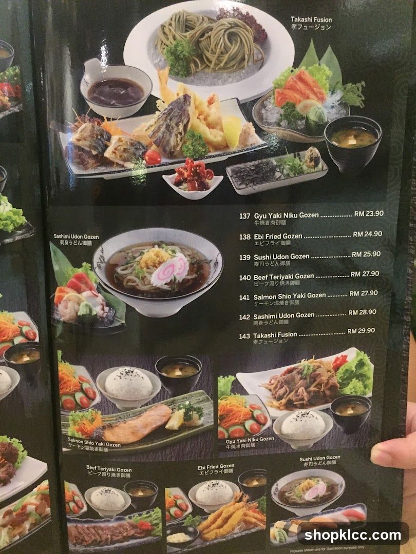 Japanese Menu