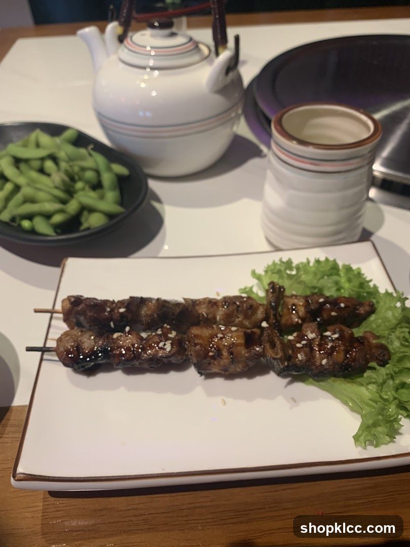 Skewers and Edamame
