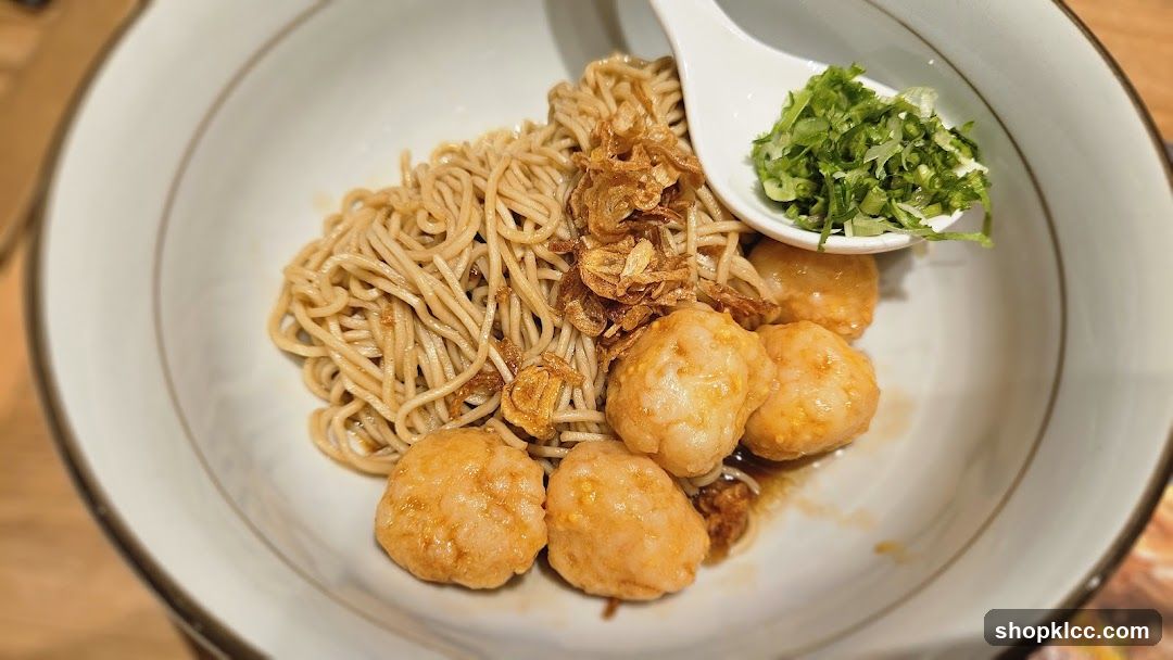 Noodle Dish with Fish Balls