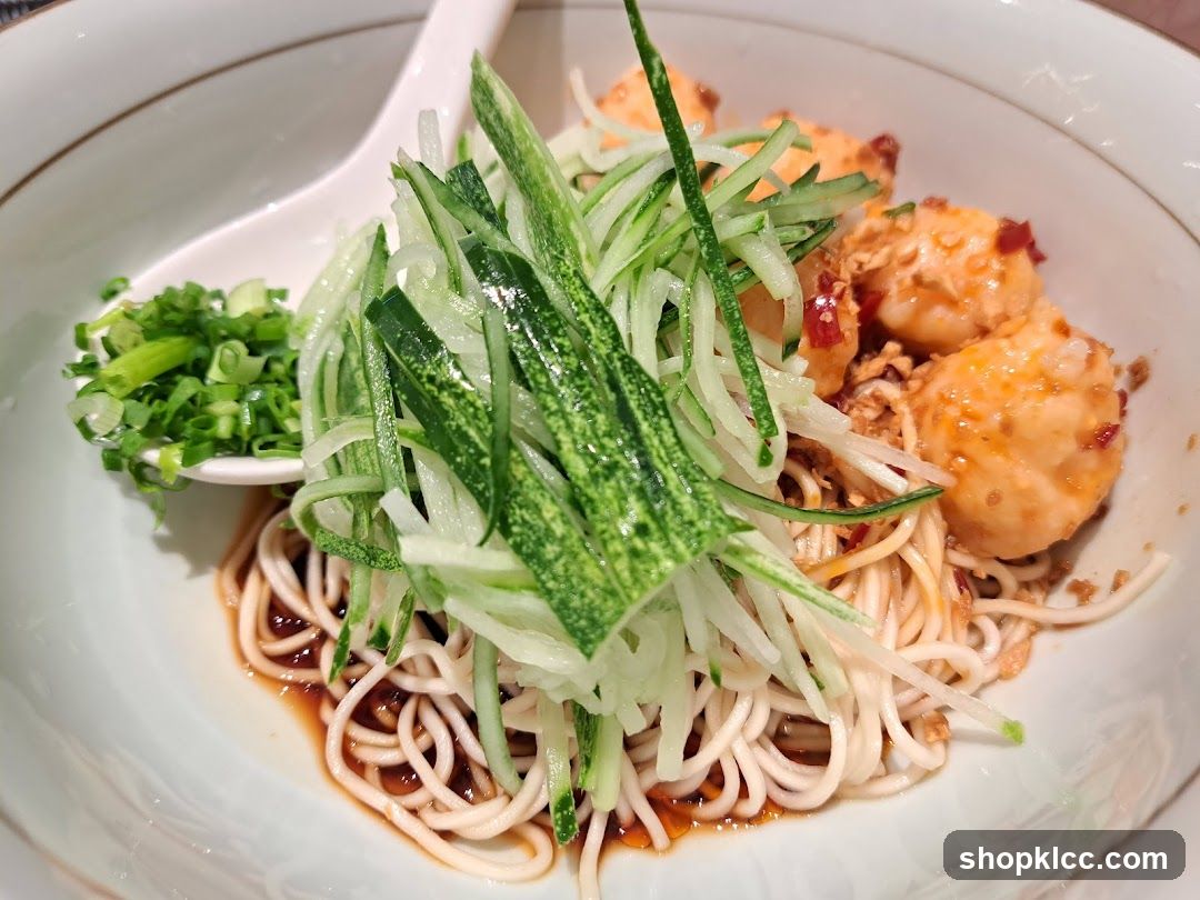 Noodles with Shrimp and Cucumber
