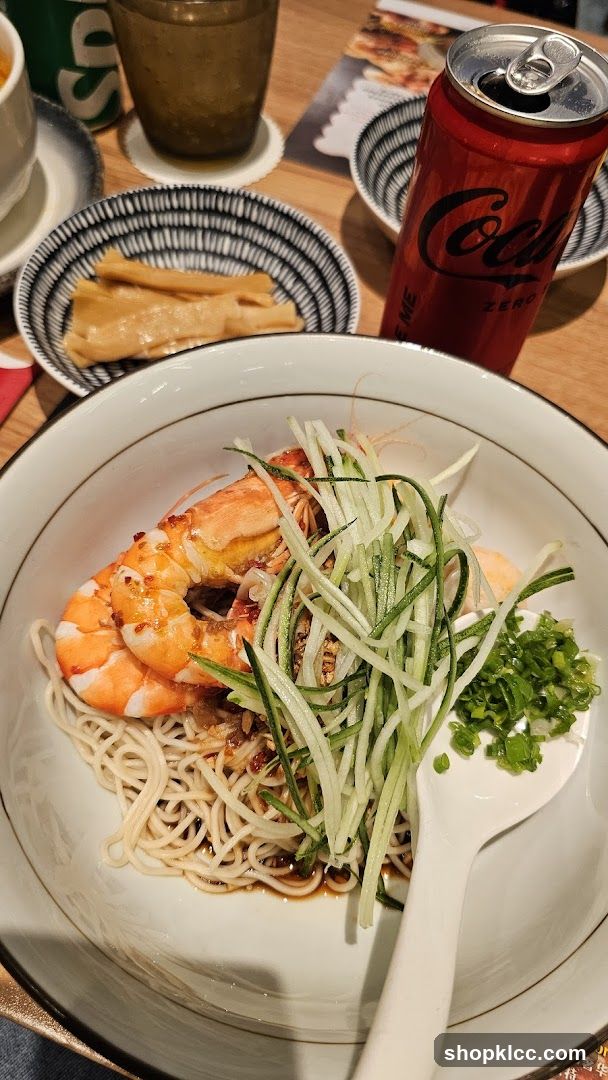 Shrimp Noodles with Coca-Cola Zero