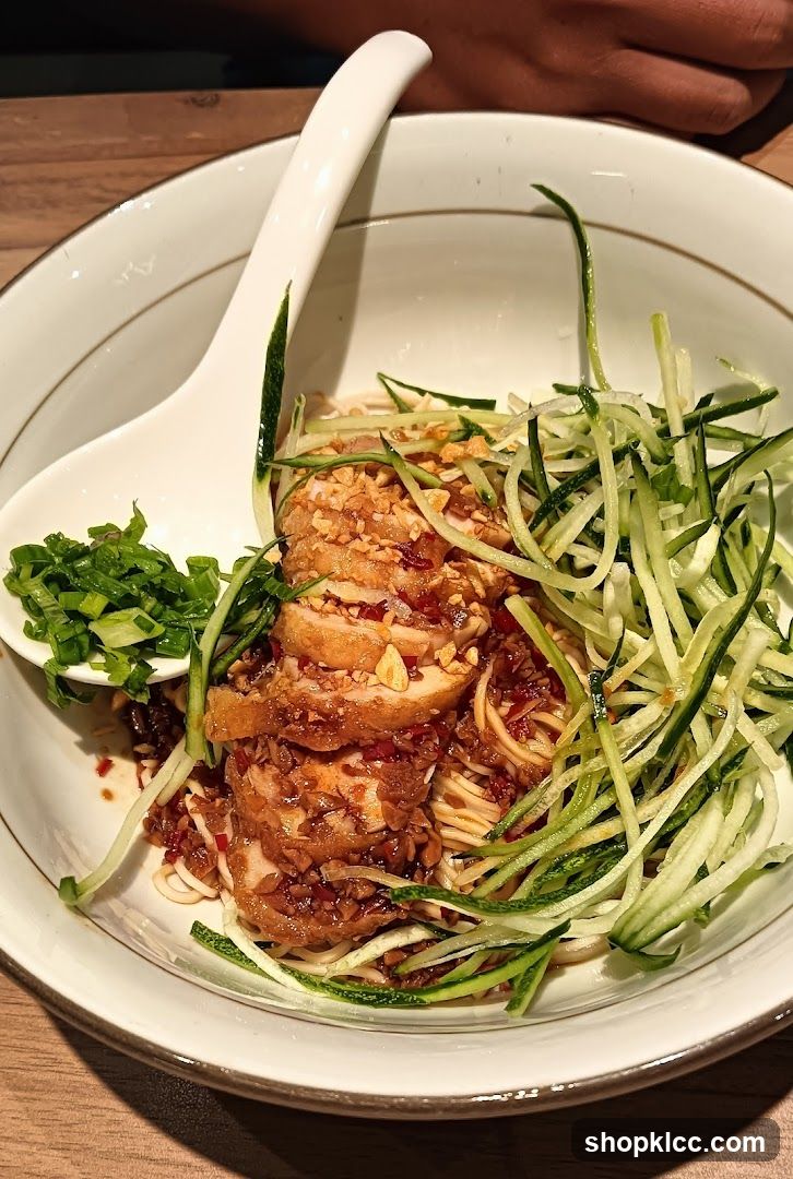 Sichuan Cold Noodles with Sliced Chicken