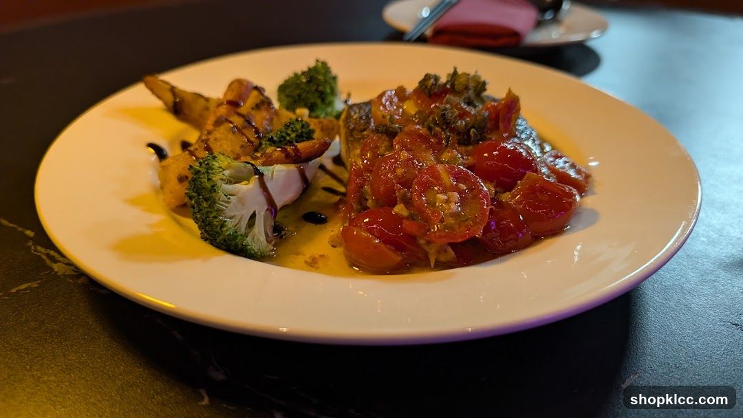 Fish with Tomatoes and Broccoli