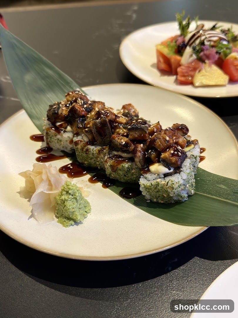 Sushi Roll with Eel and Wasabi
