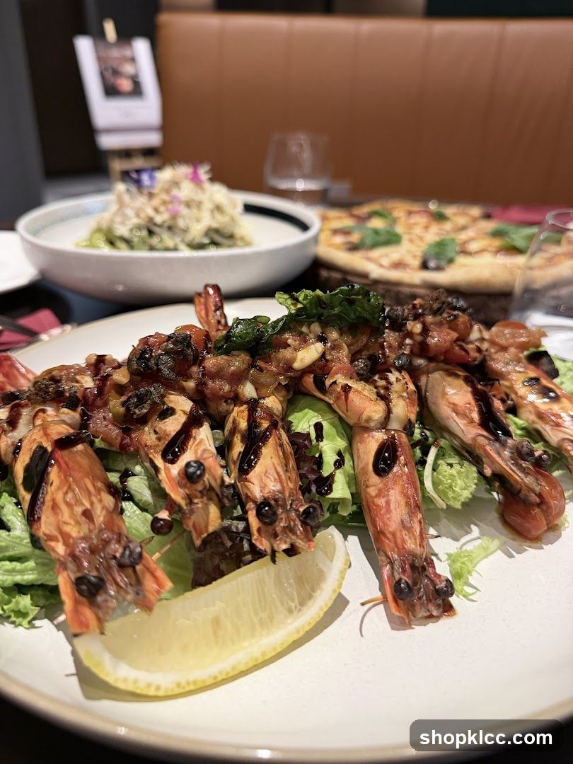 Seafood Platter and Pizza