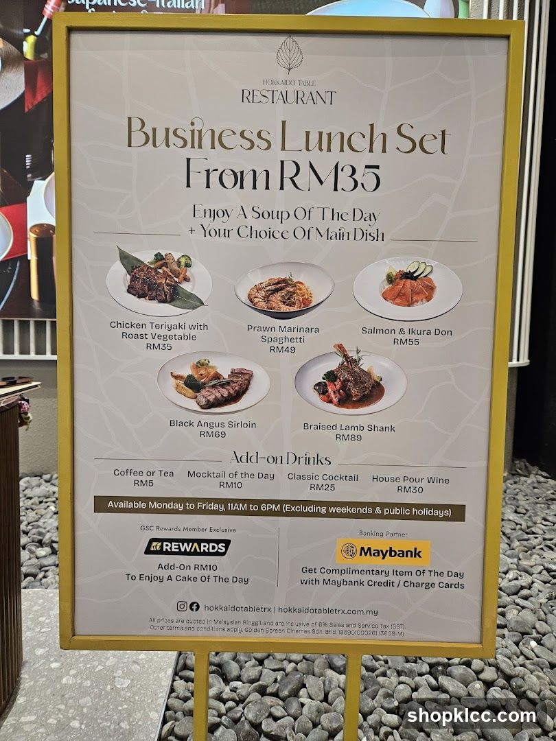 Hokkaido Table Restaurant Business Lunch Set