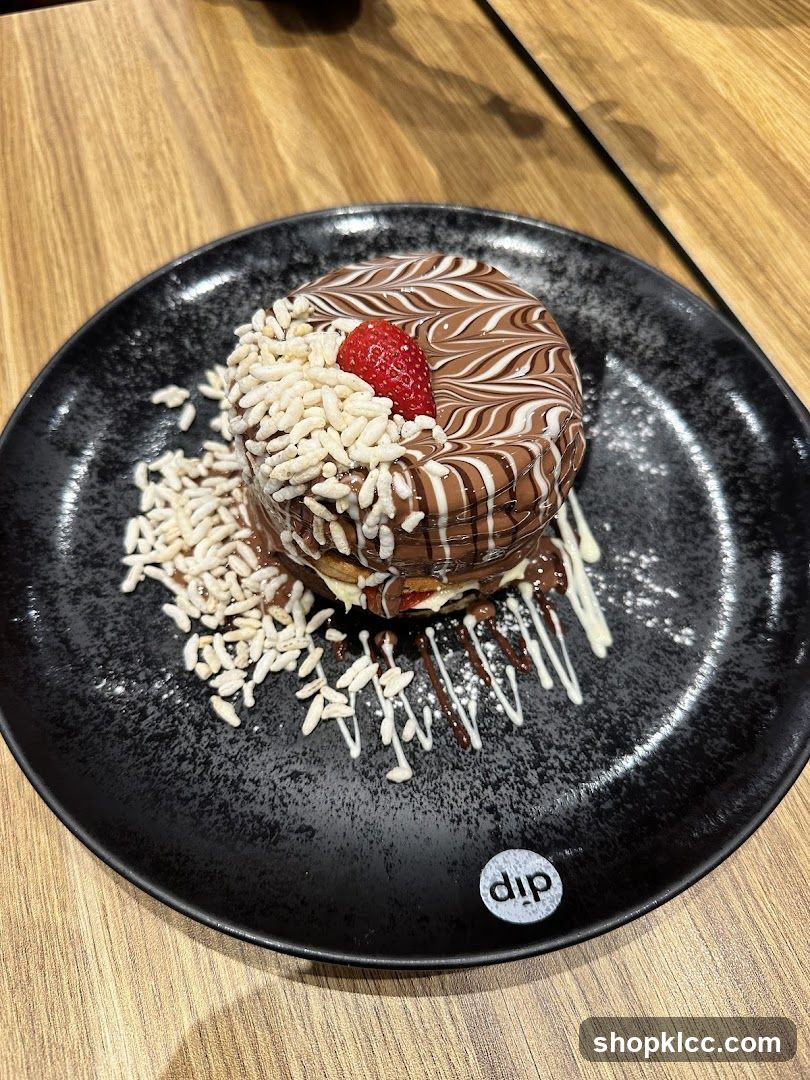Dessert with Chocolate and Strawberry