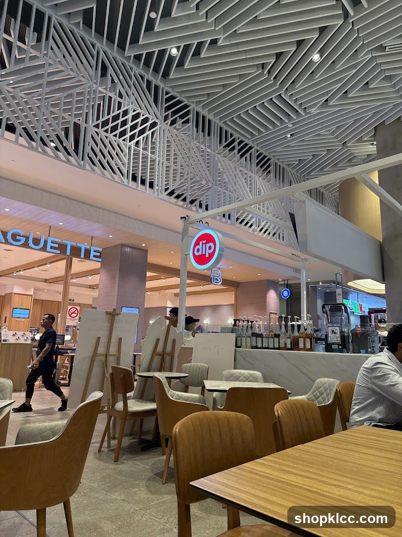 Cafe Interior with Seating and Counter