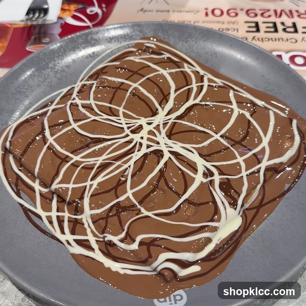 Dessert with Chocolate Drizzle