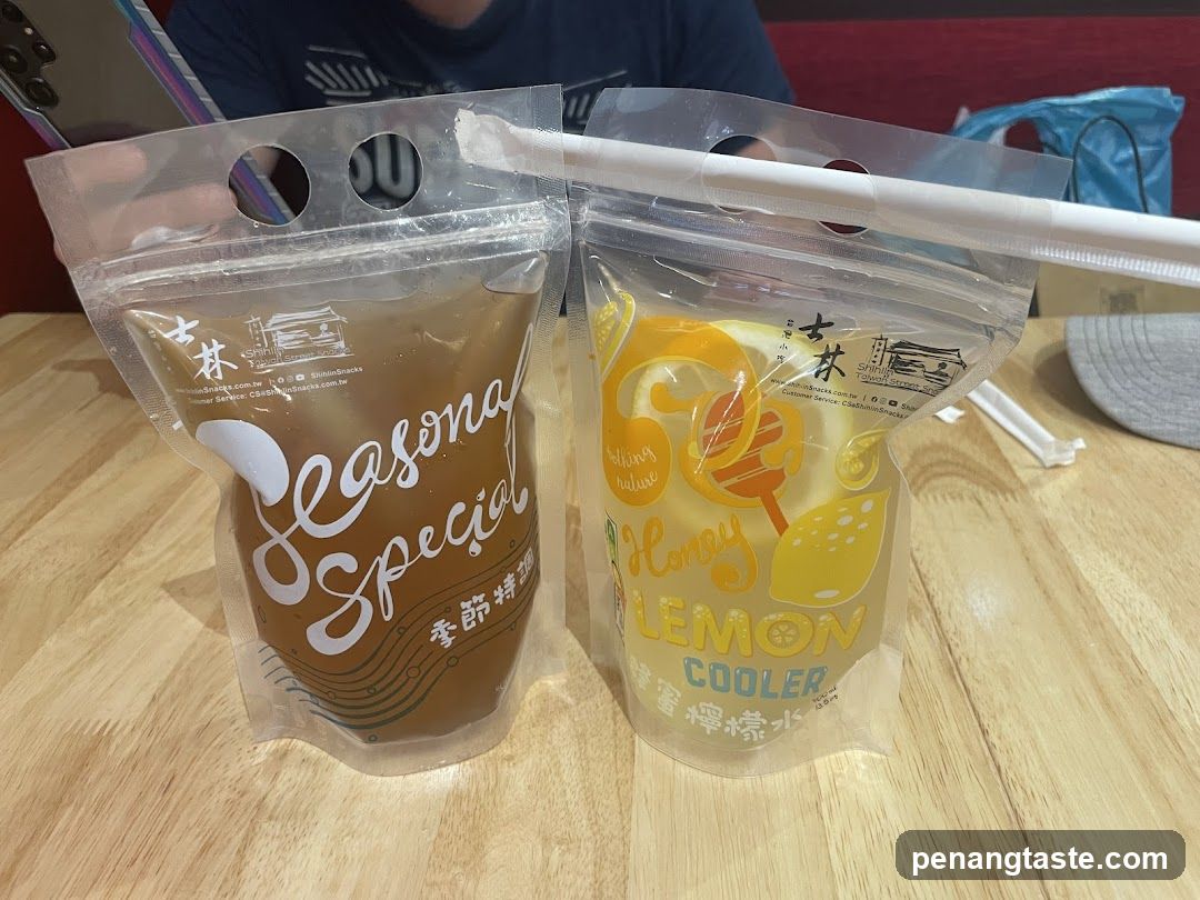 Seasonal Special and Honey Lemon Cooler Drinks