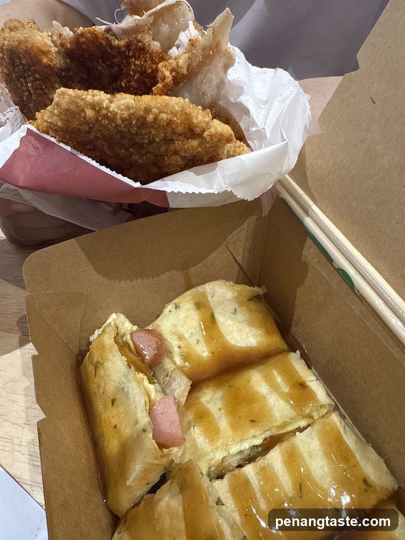 Fried Chicken and Savory Crepe
