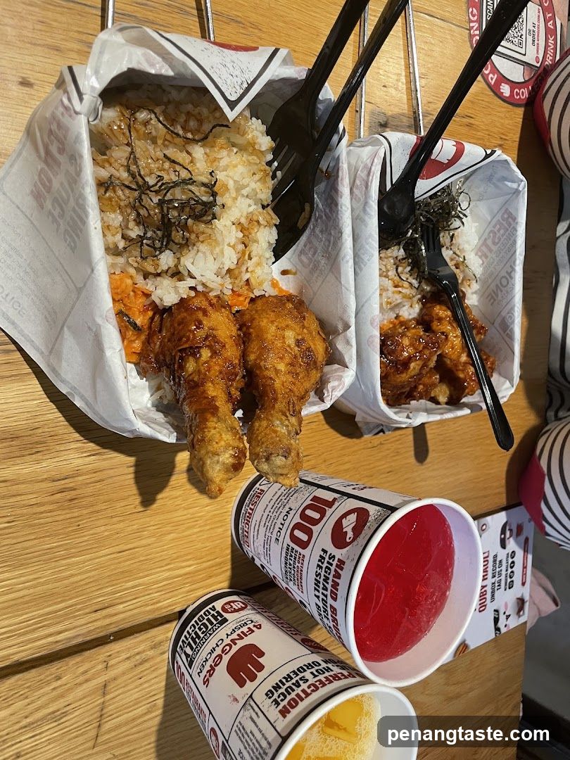Fried Chicken and Drinks