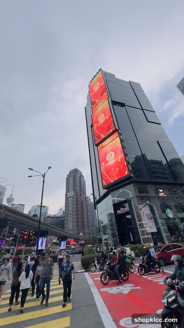 Urban Street Scene with Commercial Building