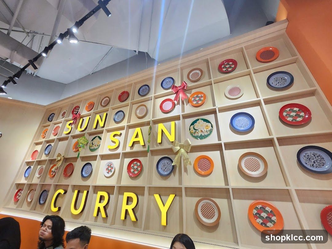 Restaurant Interior with Decorative Wall