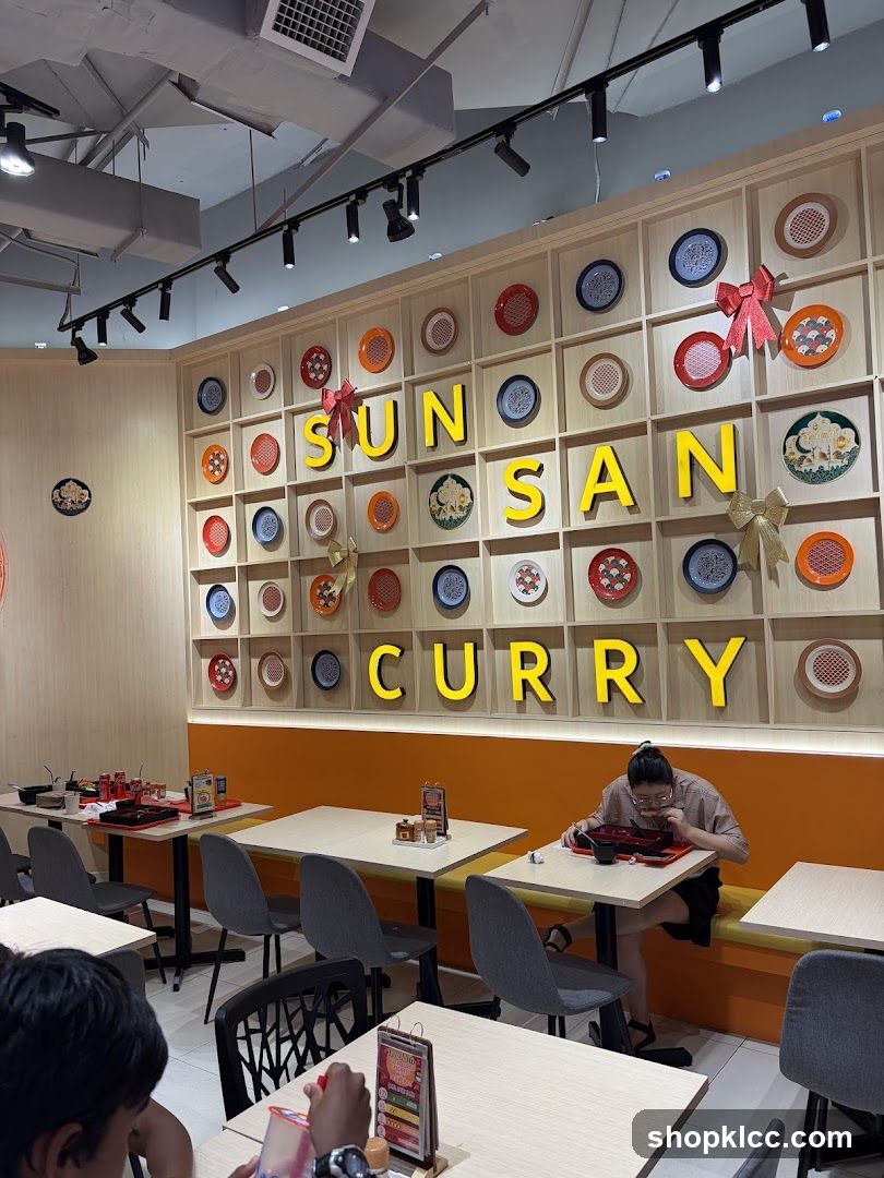 Restaurant Interior with Decorative Wall