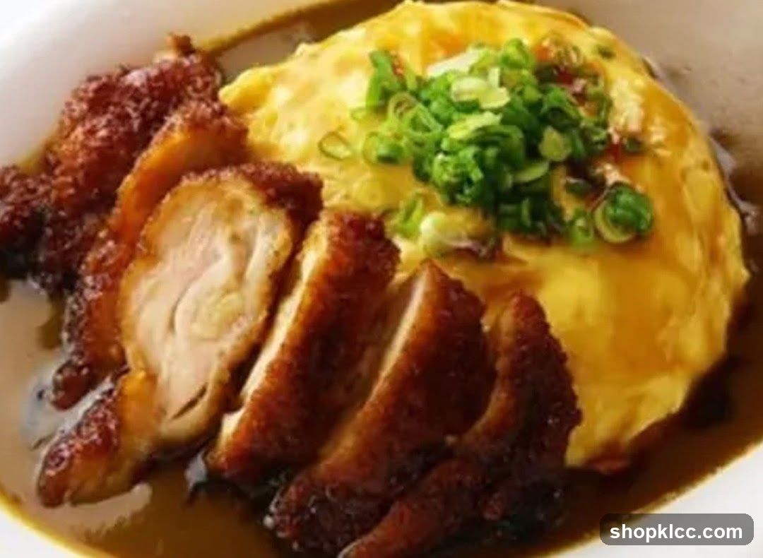 Omurice with Fried Chicken