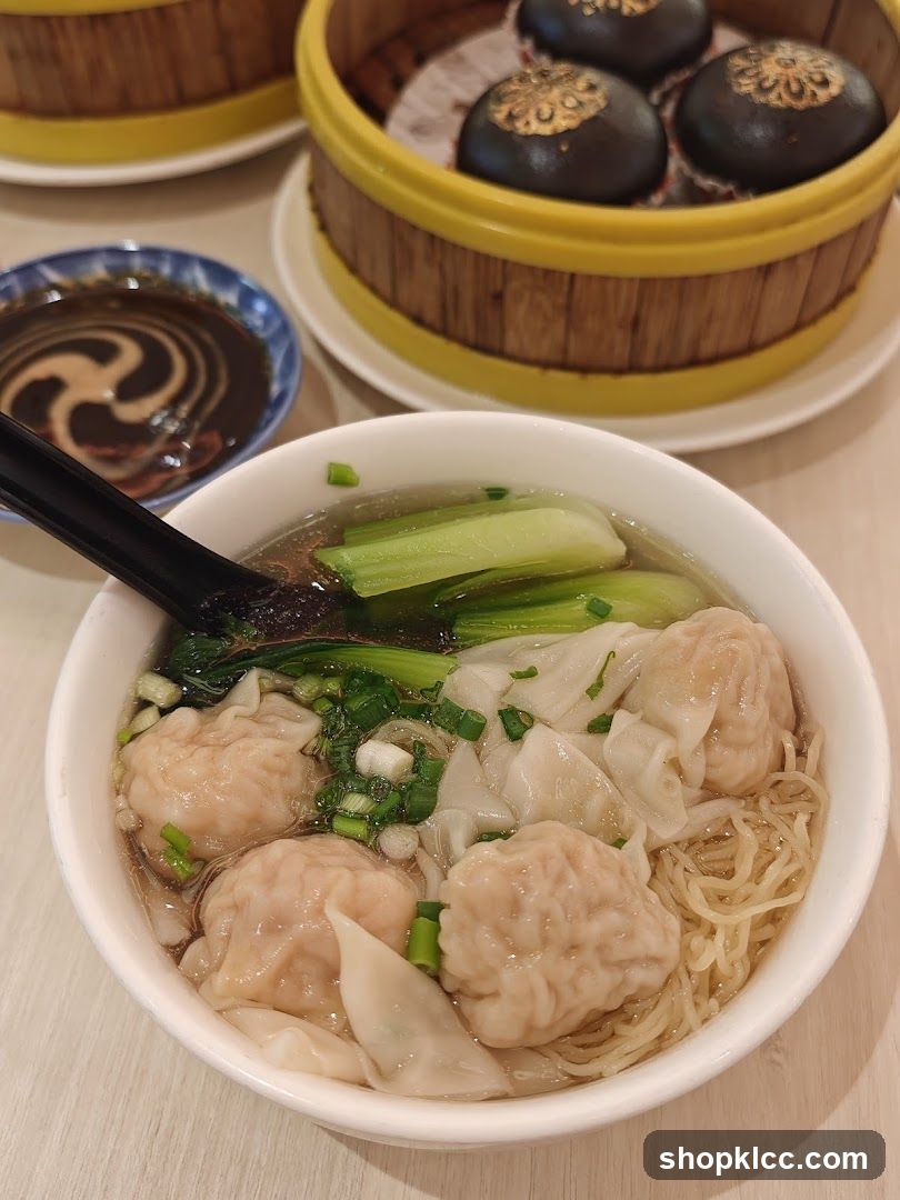 Wonton Noodle Soup and Steamed Buns