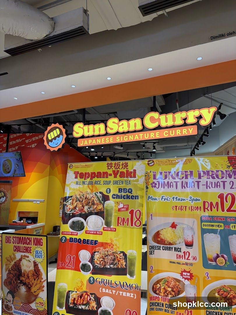 Sun San Curry Menu Boards