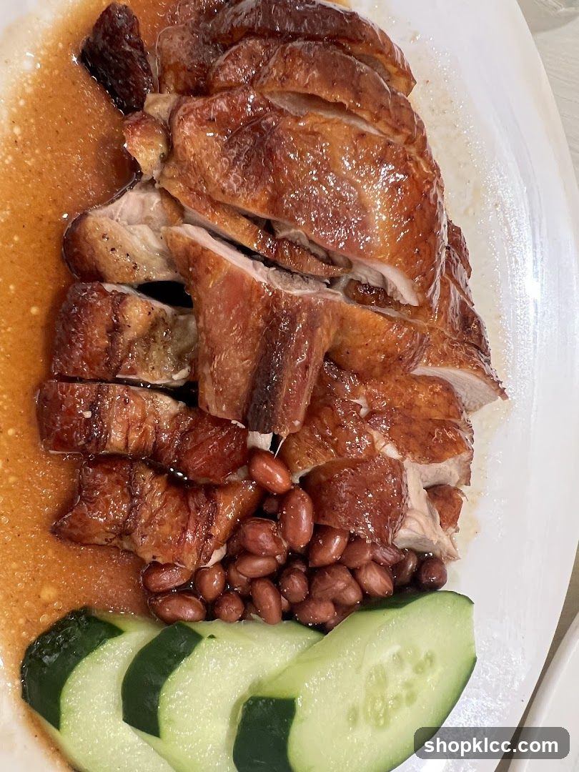 Roast Duck with Peanuts and Cucumber