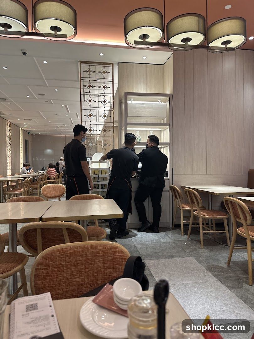 Restaurant Interior with Staff