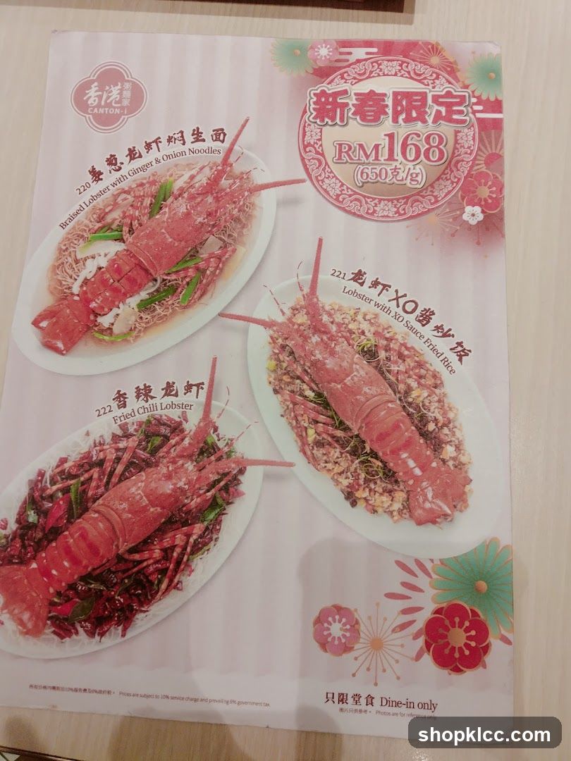 Canton-I Lobster Specials