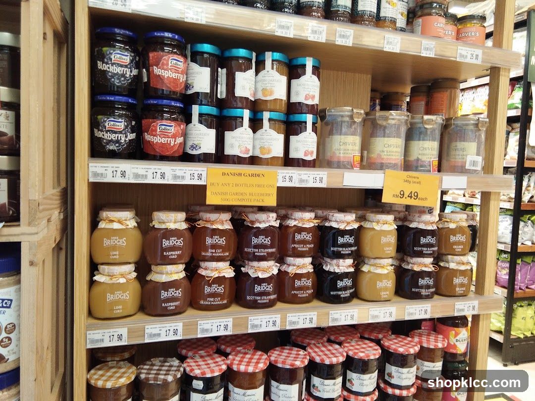 Jams and Preserves on Shelves