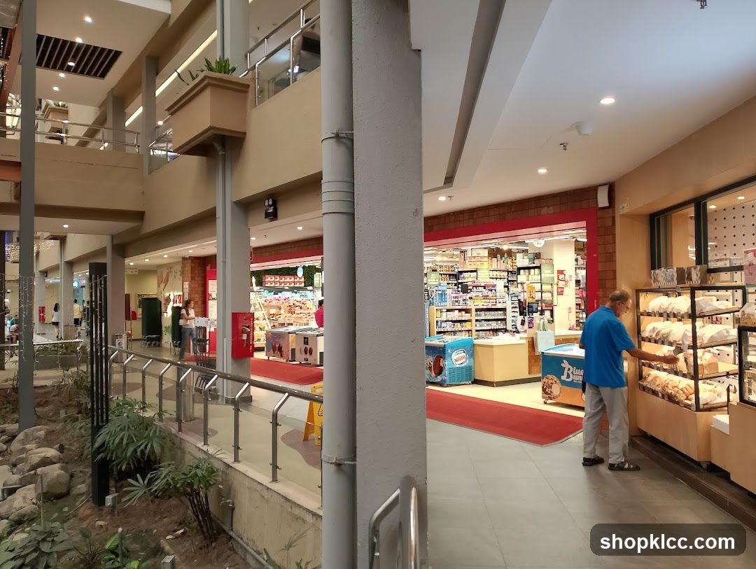 Supermarket Interior with Bakery Display