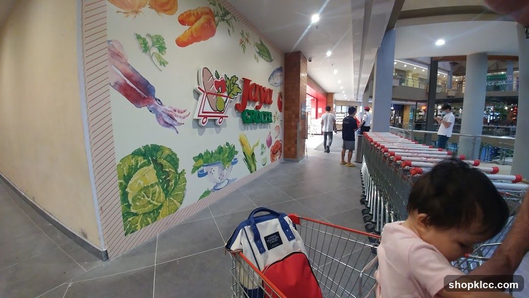 Grocery Store Entrance with Artwork