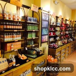 Store Interior with Shelves of Products