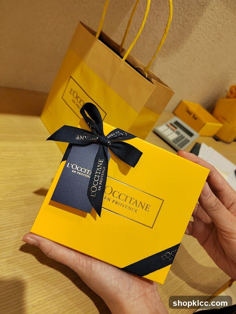 L'Occitane Gift Box and Bag