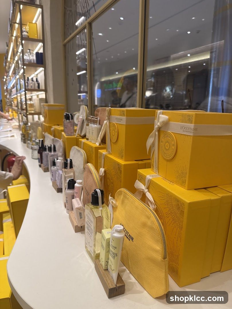 L'Occitane Products Display