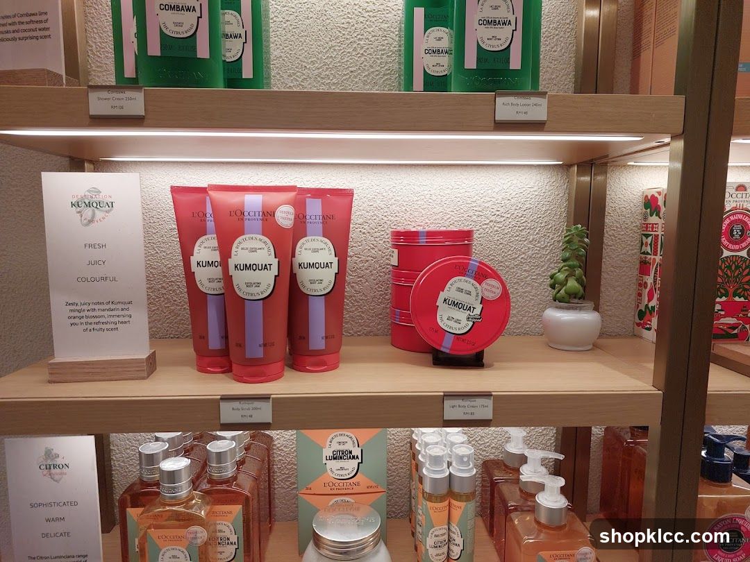L'Occitane Kumquat and Citron Luminana Products