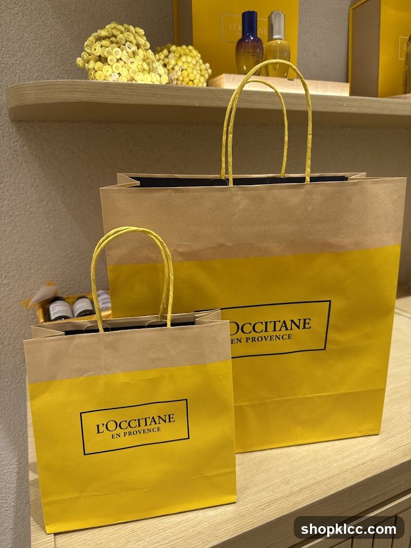 L'Occitane Shopping Bags