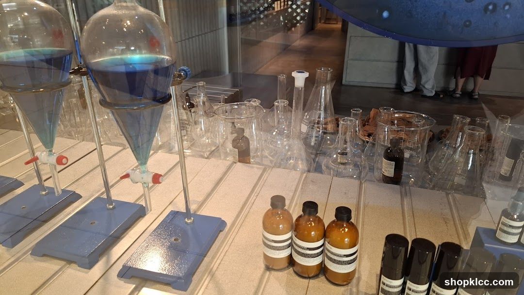 Laboratory Display with Products