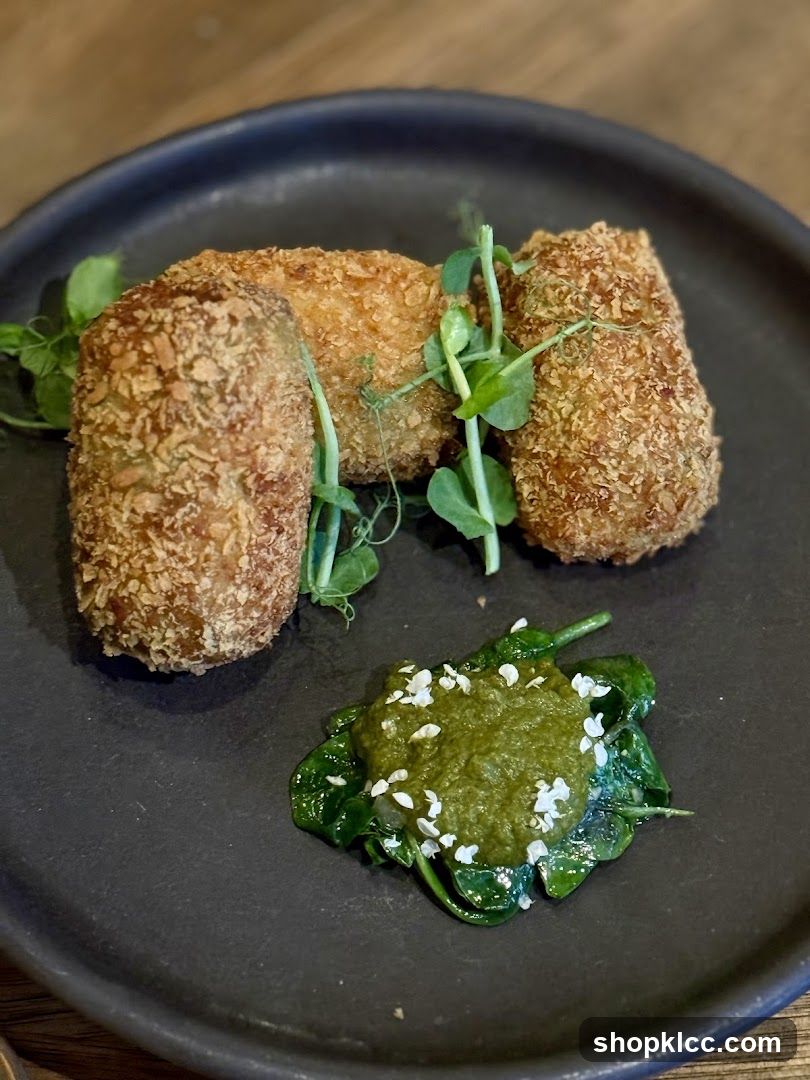 Fried Croquettes with Green Sauce