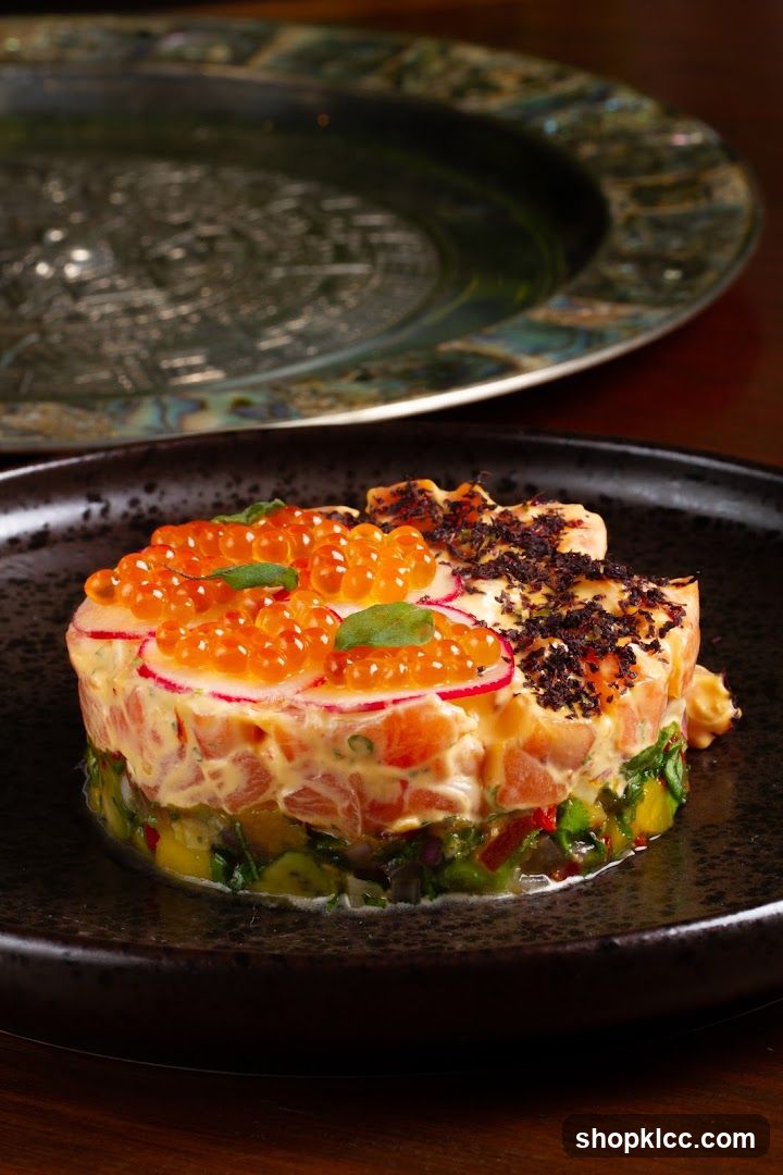 Salmon Tartare with Caviar