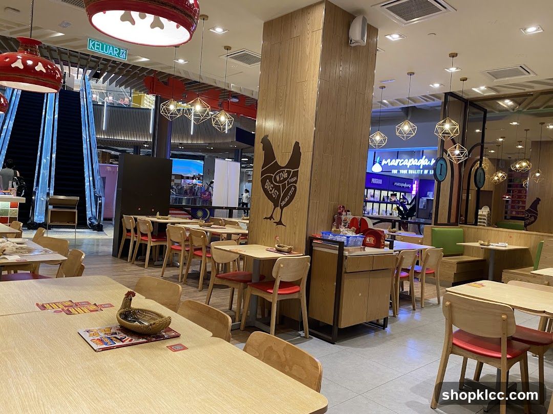 Restaurant Interior with Chicken Decor