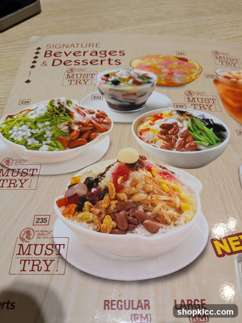 Signature Beverages & Desserts