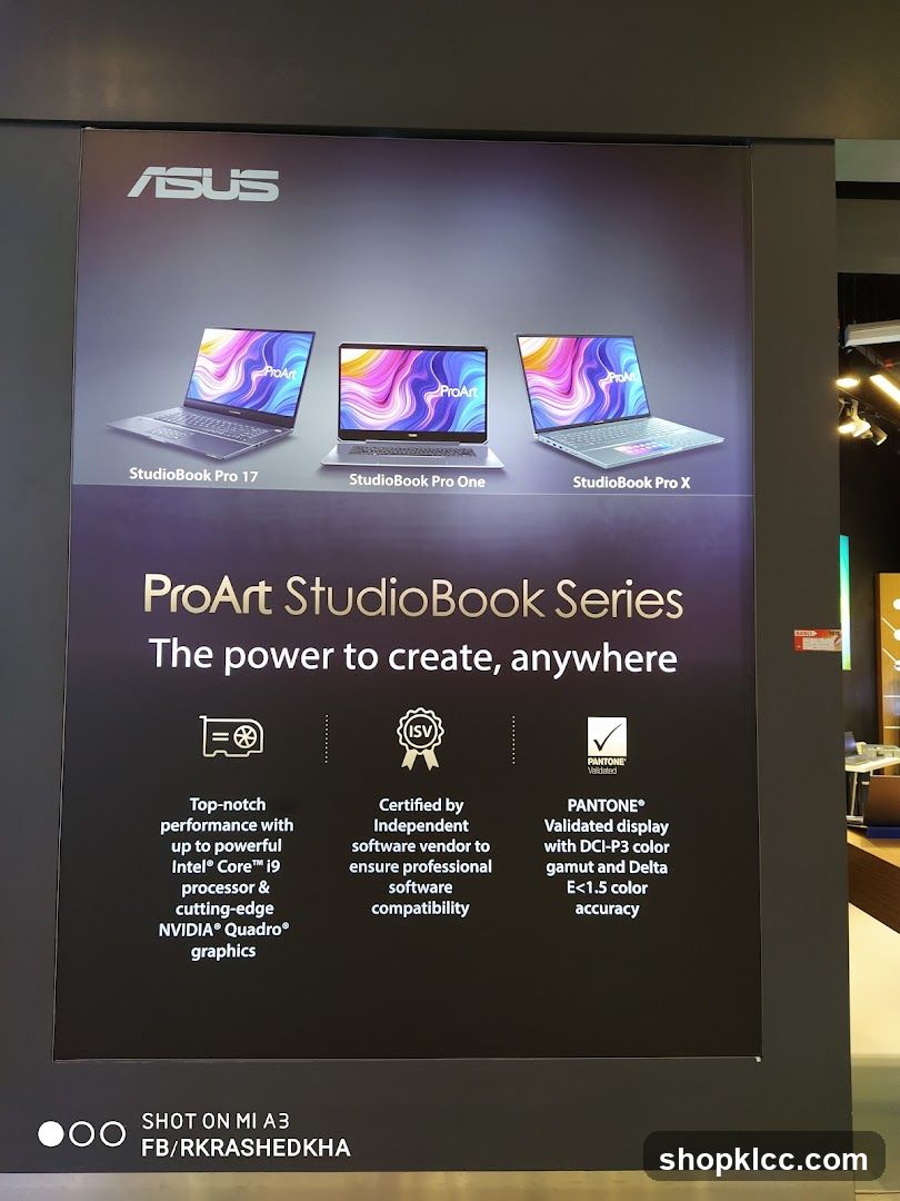 ASUS ProArt StudioBook Series Advertisement