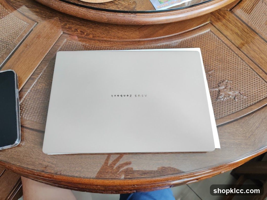 Closed Laptop on Table