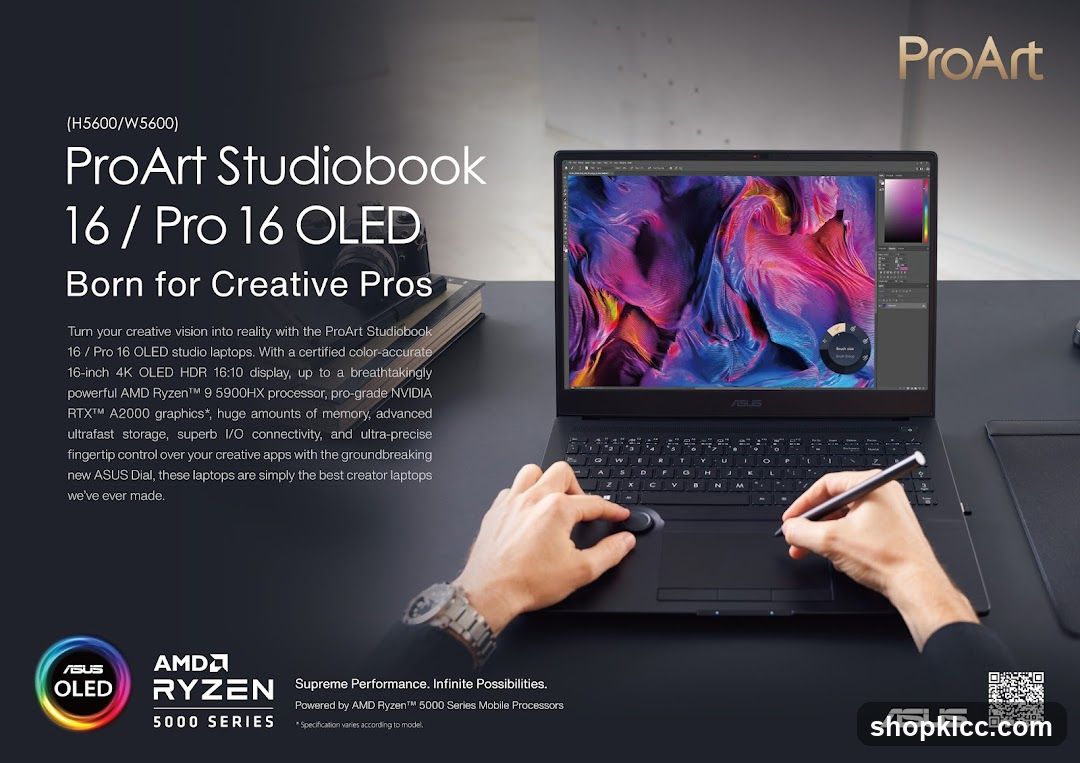 ProArt Studiobook 16 / Pro 16 OLED Laptop Advertisement