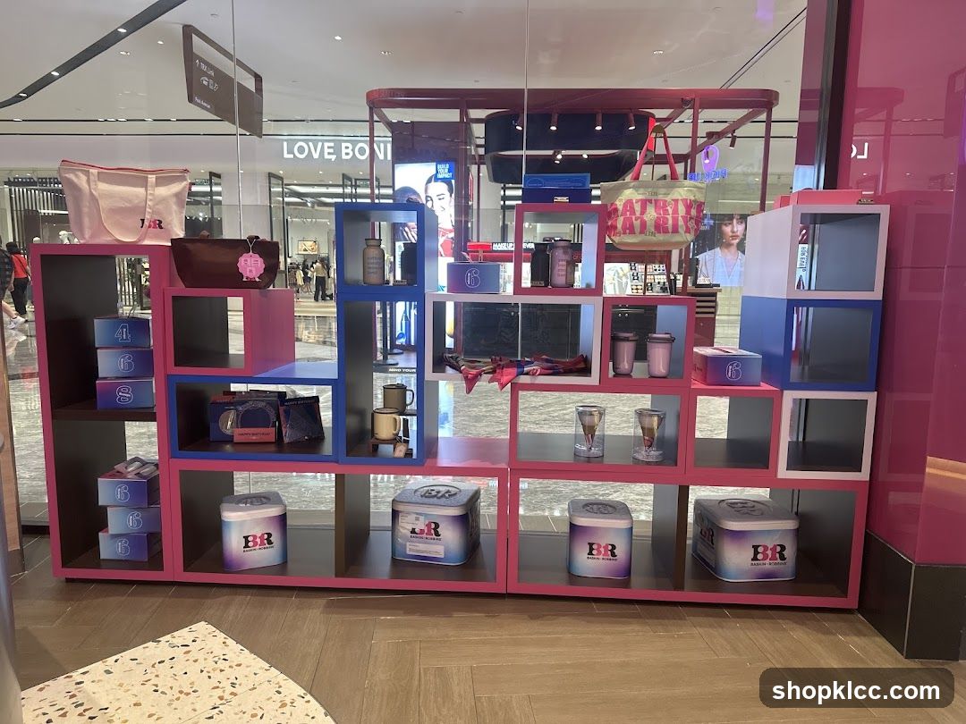 Display of branded merchandise