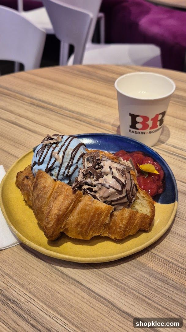 Croissant with Ice Cream