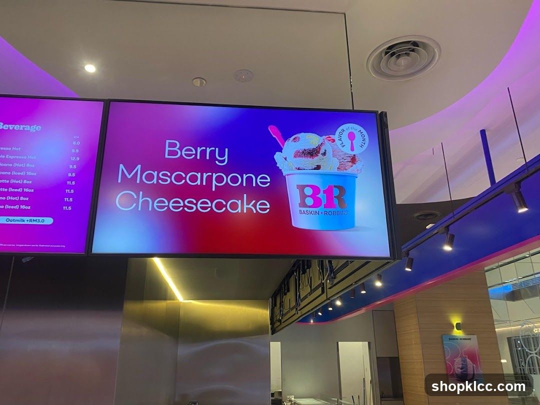 Baskin Robbins Menu and Flavor of the Month