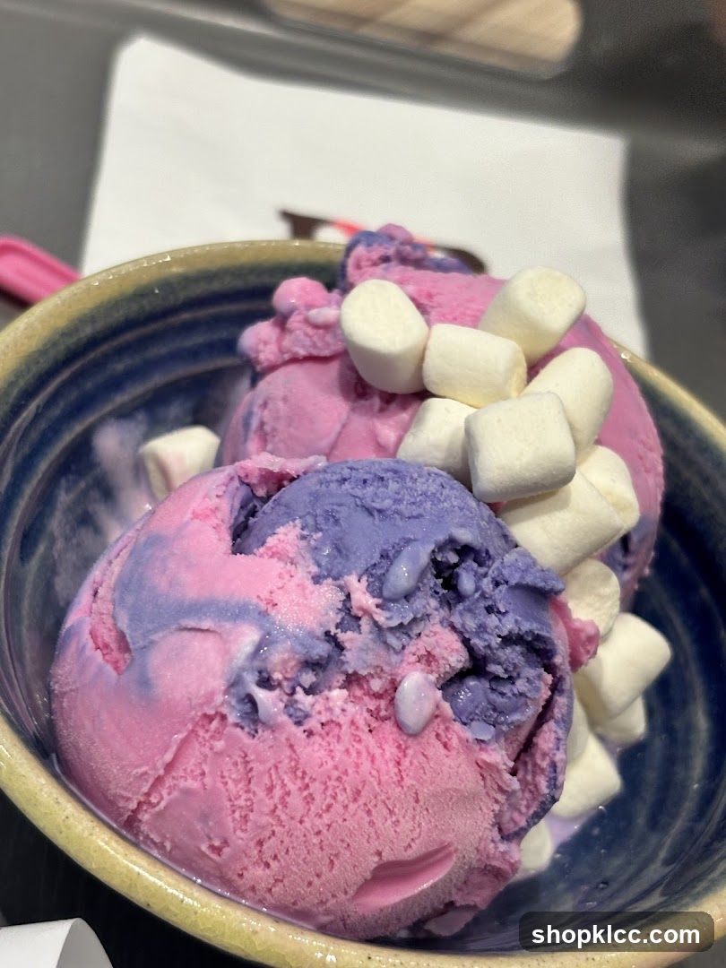 Ice Cream with Marshmallows