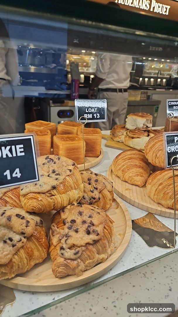 Pastries on display